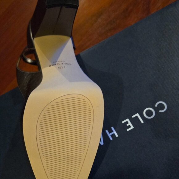 Cole Haan Women's Remi Black Suede Platform Block Heel Pumps - Picture 3 of 12